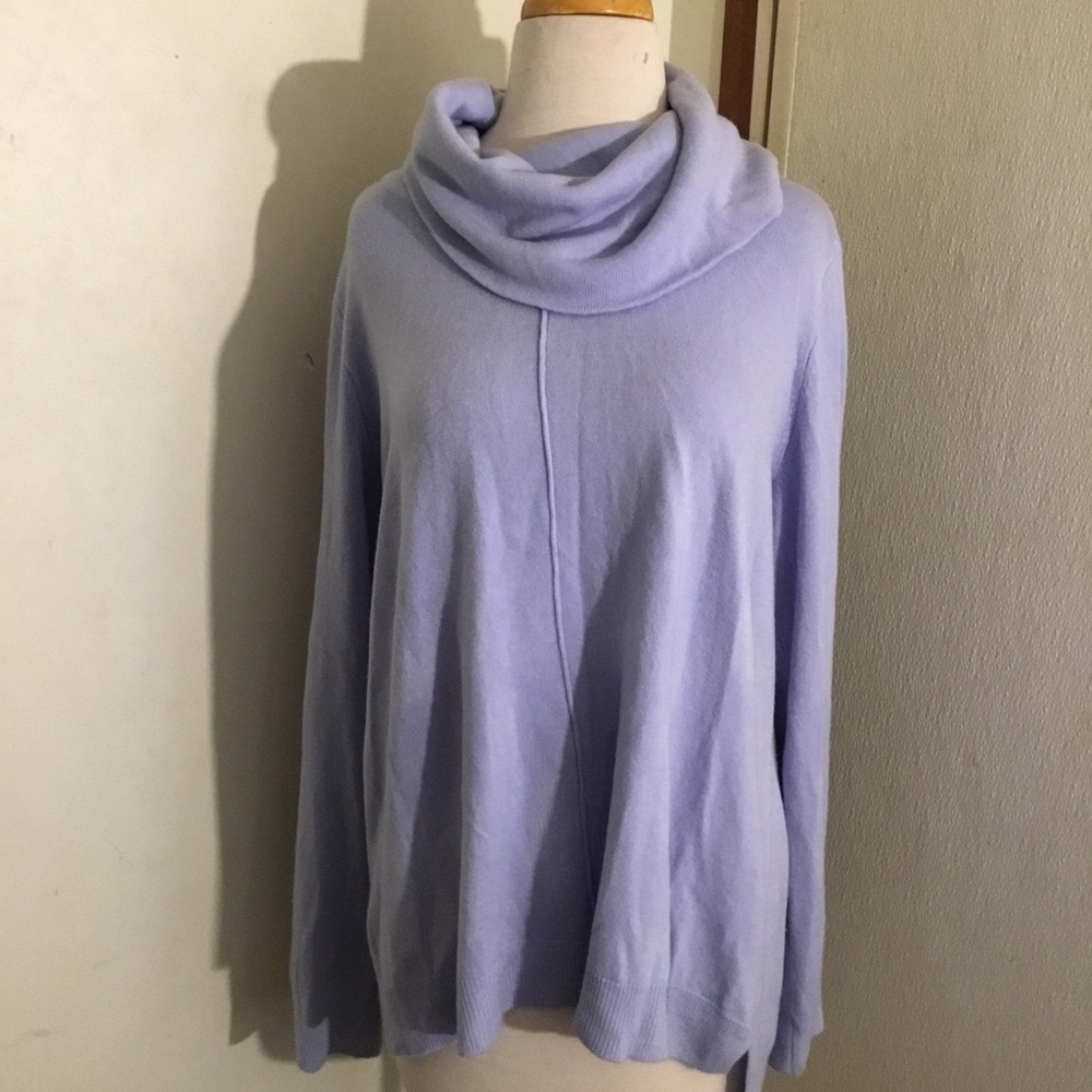 Lavender Cowl Neck Sweater